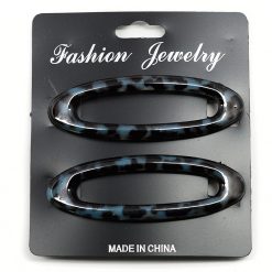 Fashion Jewelry Oval Snap Hair Clips (1 Pair) Everything For $1