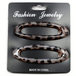 Fashion Jewelry Oval Snap Hair Clips (1 Pair) Everything For $1
