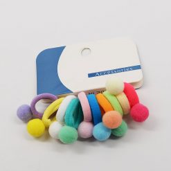 UBC Pom Pom Ponytail Holders (10 Pcs)