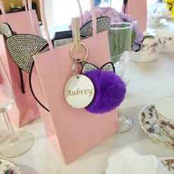 Minky Rhinestone Cat Ears Headband Hair