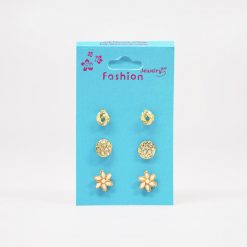 Fashion Jewelry 3-Pair Earring Set (#2514) Accessories