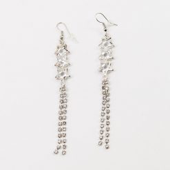 Always Mei 3 Stars And Rhinestone Strings Earrings (#2507) Accessories