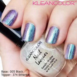 Cosmetics Kleancolor Nail Lacquer-Prismatic Topper - 374 Ethereal