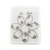 My Style 7-Pair Stud Earring Set (Silver Color, #2527)