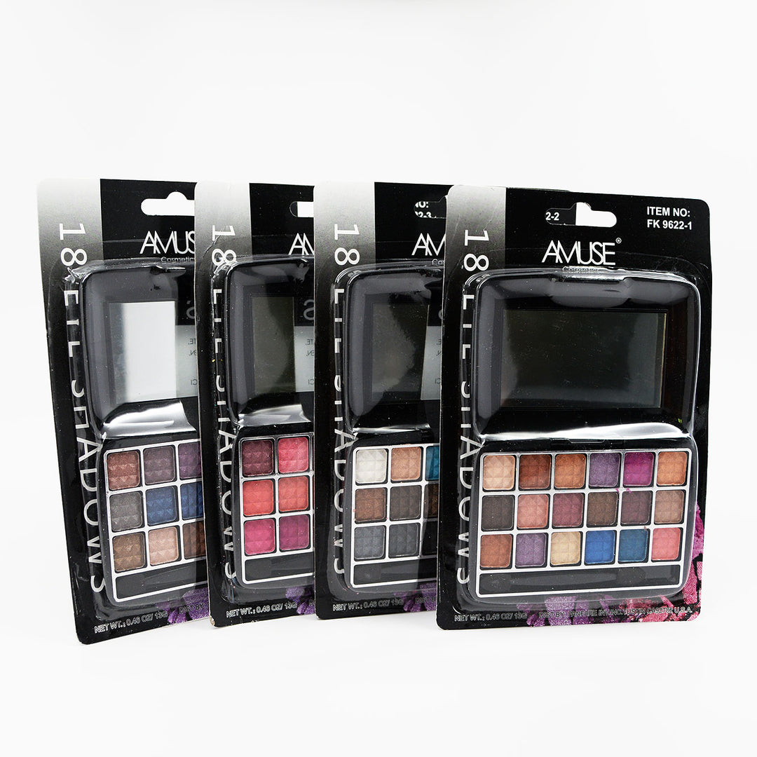Amuse 18-Color Shimmering Eyeshadow Palettes (FK9622)
