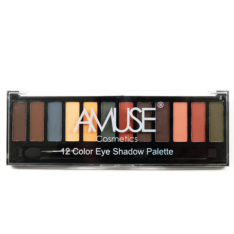 Cosmetics Amuse 12-Color Eyeshadow Palette (FK9672)