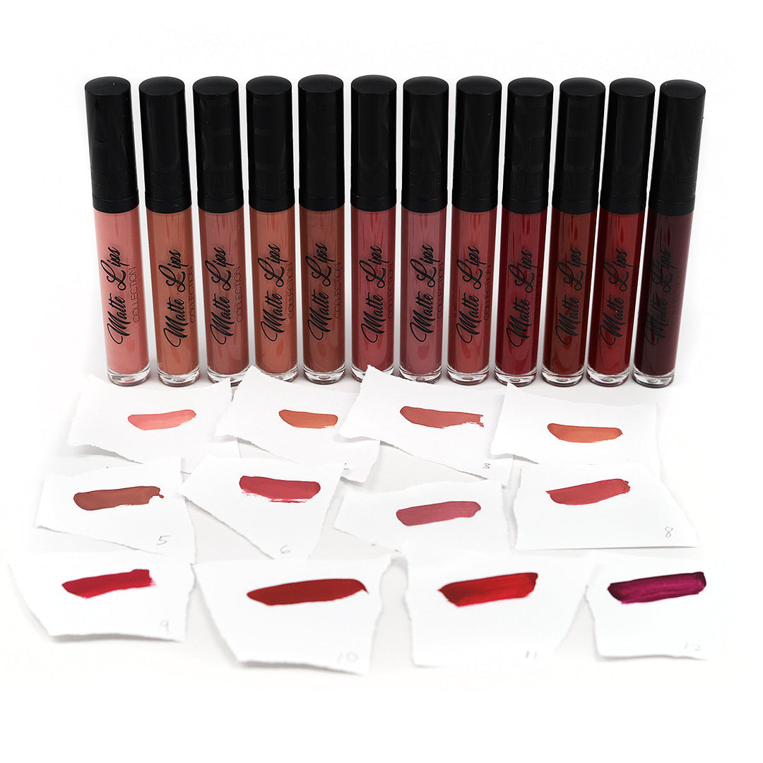 Amuse Professional Matte Lips Collection Set Of 12 (LIP2117)