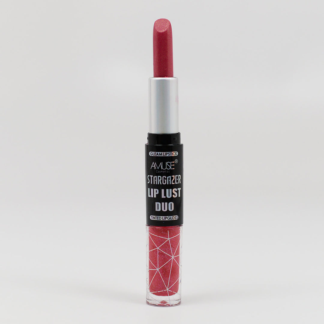 Amuse Stargazer Lip Lust Duo Lipstick & Lip Gloss (Zalra) Cosmetics