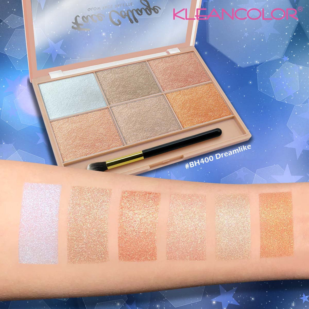 Kleancolor Face Collage Glow Face Palette - Dreamlike (BH400)