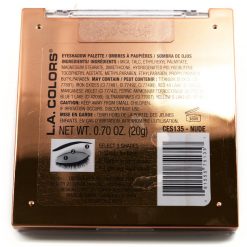 L.A. Colors Color Block Eyeshadow Palette - NUDE Cosmetics
