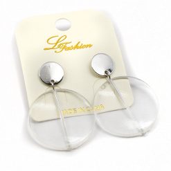 Le Fashion Earrings Clear Discs (2510) Accessories