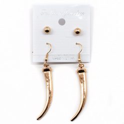 Fashion Jewelry Tusk-Shaped Earrings