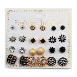 Fashion Jewelry 12-Pair Stud Earrings (2582) Accessories