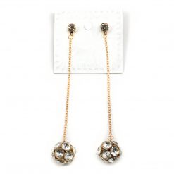 Fashion Jewelry Dangling Rhinestone Ball Earrings (2587) Accessories