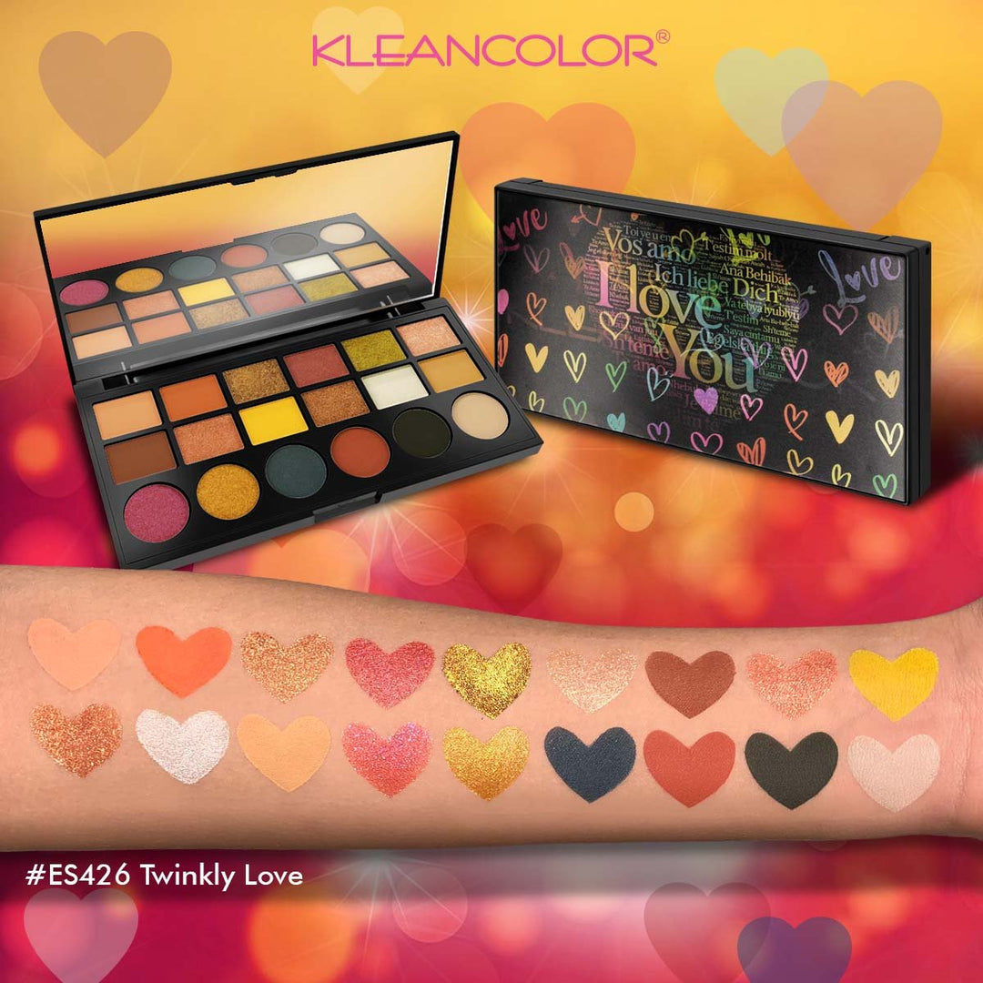 Cosmetics Kleancolor Twinkly Love Eyeshadow Palette