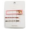 Popular Hair Ornament 3-Piece Hair Clip Set - Pink