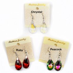 Fashion Jewelry Faux Stone Earrings Pear Cut Accessories