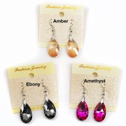 Fashion Jewelry Faux Stone Earrings Pear Cut Accessories