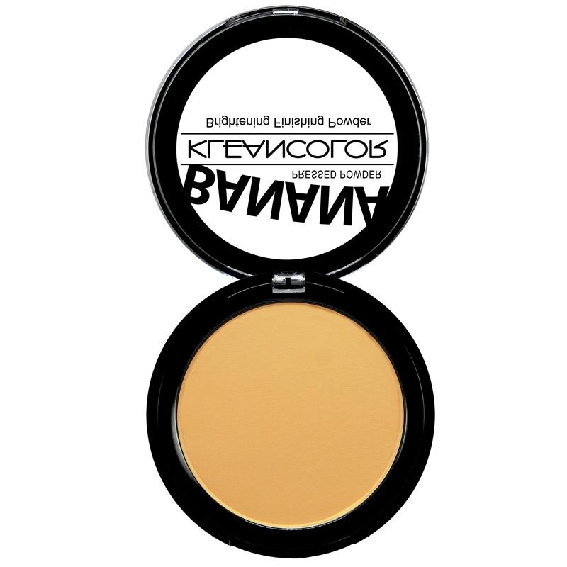 Kleancolor Banana Pressed Powder-Brightening Finishing Powder Cosmetics