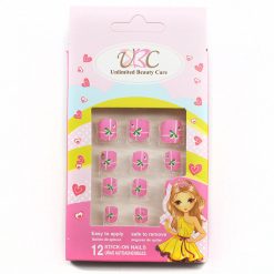 UBC KIDS Stick-On Nails - Pink And Green