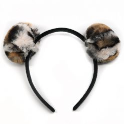 UBC Hair Animal Print Pom Pom Headband