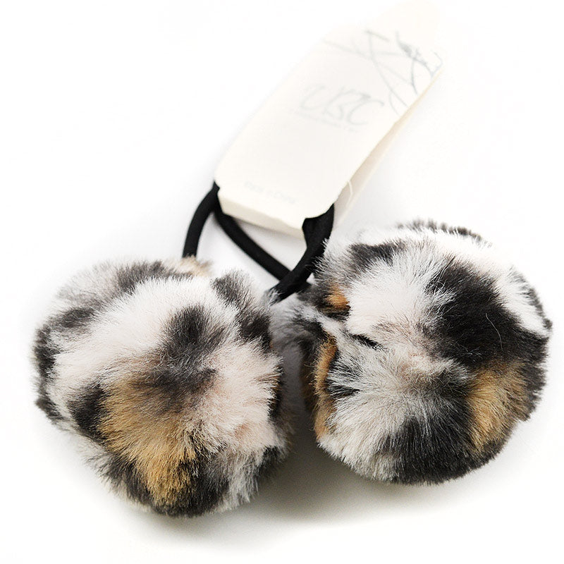 UBC Animal Print Pom Pom Hair Ties