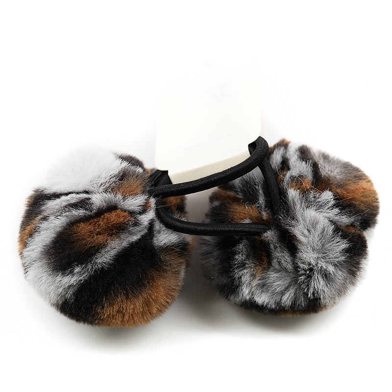 UBC Animal Print Pom Pom Hair Ties