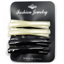 Fashion Jewelry Everything For $1 Bar Barrettes Metal Snap Hair Clips (4 Pcs)