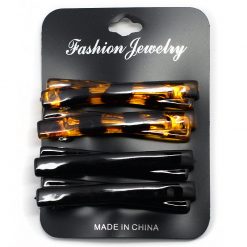 Fashion Jewelry Everything For $1 Bar Barrettes Metal Snap Hair Clips (4 Pcs)