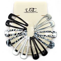 Always Mei BB Hair Clip Sets - Black And White (12 Pcs)