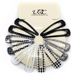 Always Mei BB Hair Clip Set - Black And White 2 (12 Pcs)