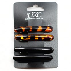 Fashion Jewelry Rounded Bar Barrettes Metal Snap Hair Clips (4 Pcs) Everything For $1