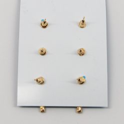 Fashion Jewelry Accessories 3-Pair Bar Earring Set (#2518)