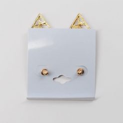 Fashion Jewelry Leaf Shaped With Rhinestones Dangling Earrings (#2519)