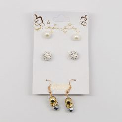 Fashion Jewelry Accessories 3-Pair Earring Set (#2520)