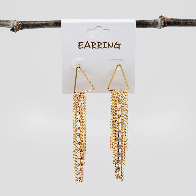 Fashion Jewelry Accessories Chain Tassel Earrings (#2521)