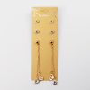 Fashion Jewelry 3-Pair Rhinestone Earring Set (#2522) Accessories