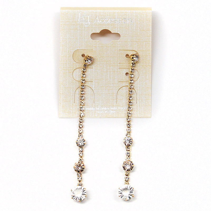 Accessory Dangling Rhinestone Earrings (#2540) Accessories