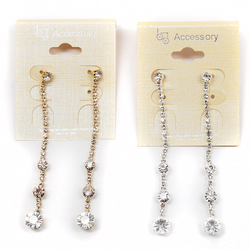 Accessory Dangling Rhinestone Earrings (#2540) Accessories