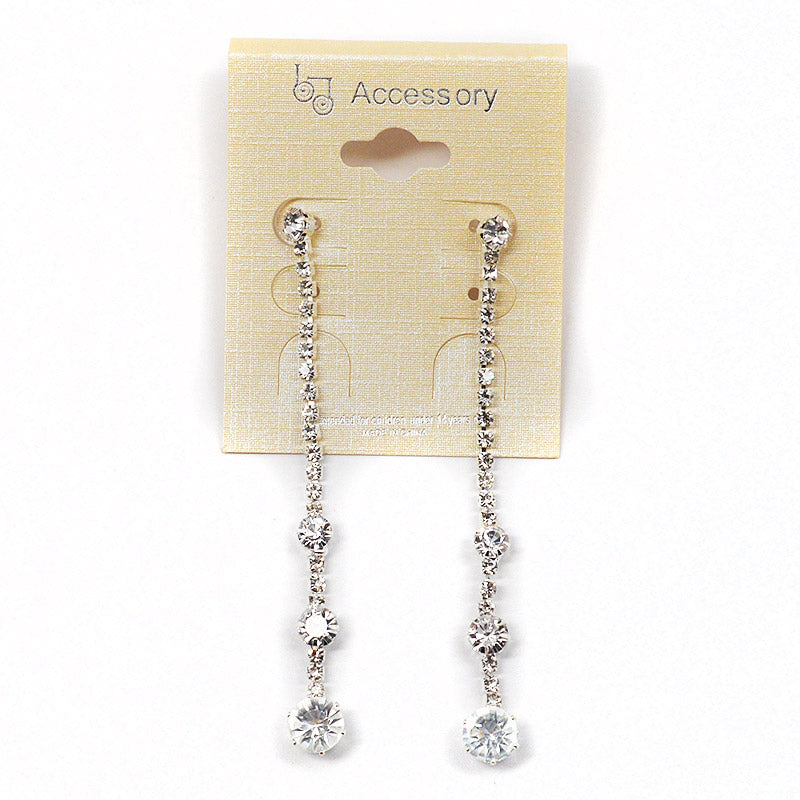 Accessory Dangling Rhinestone Earrings (#2540) Accessories