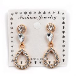 Fashion Jewelry Rhinestone Earrings (#2552)