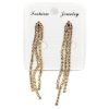 Fashion Jewelry Accessories Rhinestone Tassel Earrings (#2553)