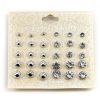 Fashion Jewelry Accessories Ball And Rhinestone Stud Earrings - 30 Pcs (#2559)