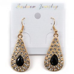 Fashion Jewelry Accessories Teardrop Rhinestone Earrings (#2560)