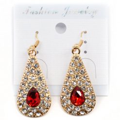 Fashion Jewelry Accessories Teardrop Rhinestone Earrings (#2560)