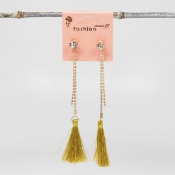 Fashion Jewelry Accessories Tassel Rhinestone Earrings