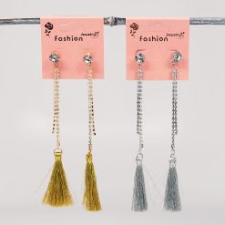 Fashion Jewelry Accessories Tassel Rhinestone Earrings