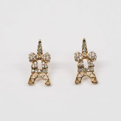 Always Mei Eiffel Tower And Bow Earrings (#2508) Accessories
