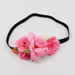 Always Mei Hair Large Roses With Elastic Headband