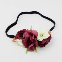 Always Mei Hair Large Roses With Elastic Headband